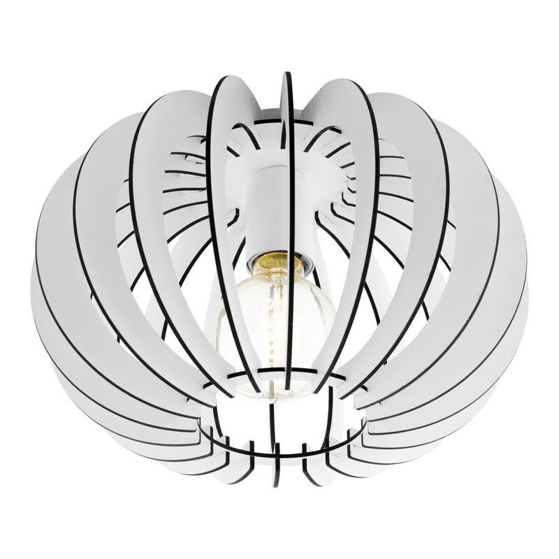 Vit design taklampa trä, Kiran