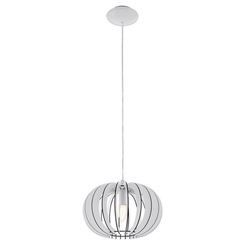 Vit rustik fönsterlampa trä, Kiran