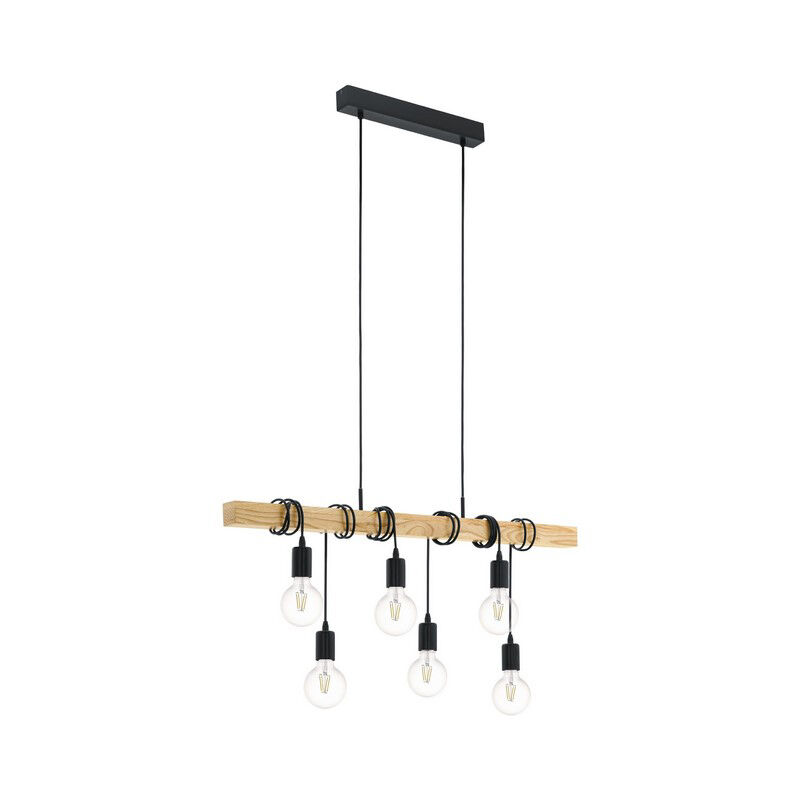Trä fönsterlampa svart, Anton