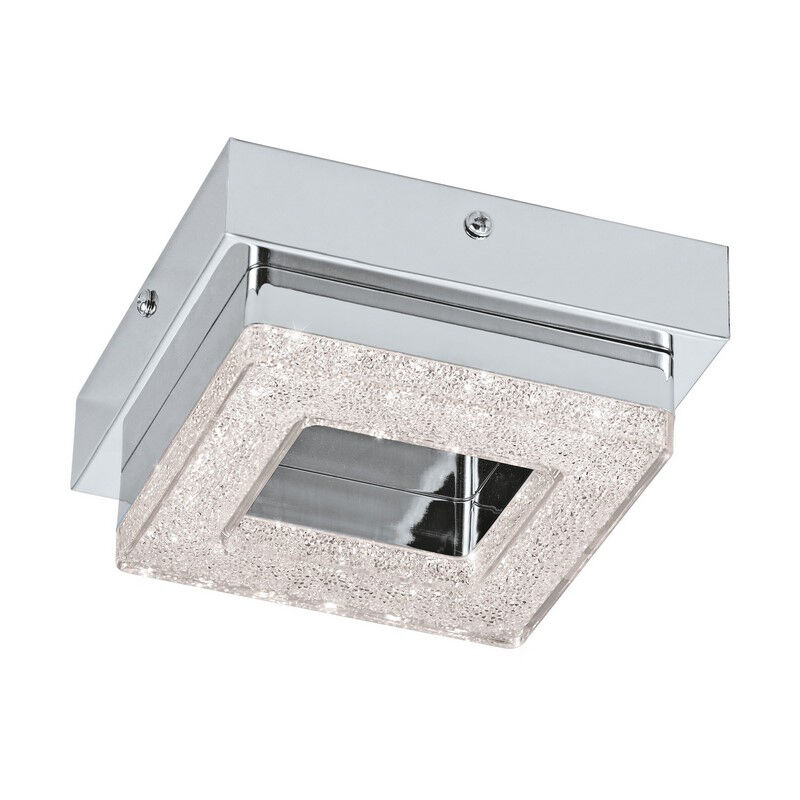 Krom modern vägglampa plast, Arjo, 4W, 3000K LED