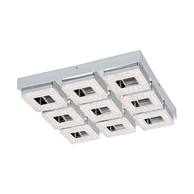 Krom modern vägglampa plast, Arjo, 4W, 3000K LED