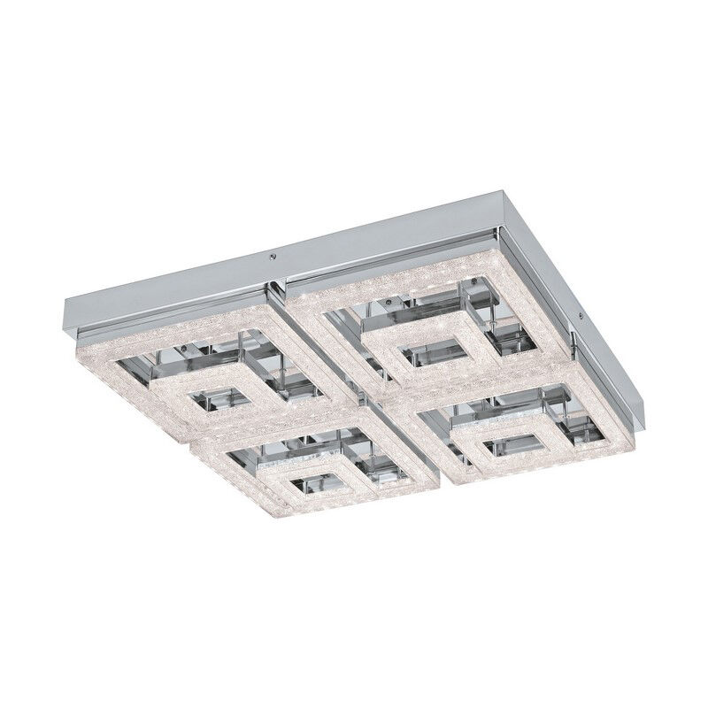 Krom modern taklampa plast, Arjo, 48W, 3000K LED