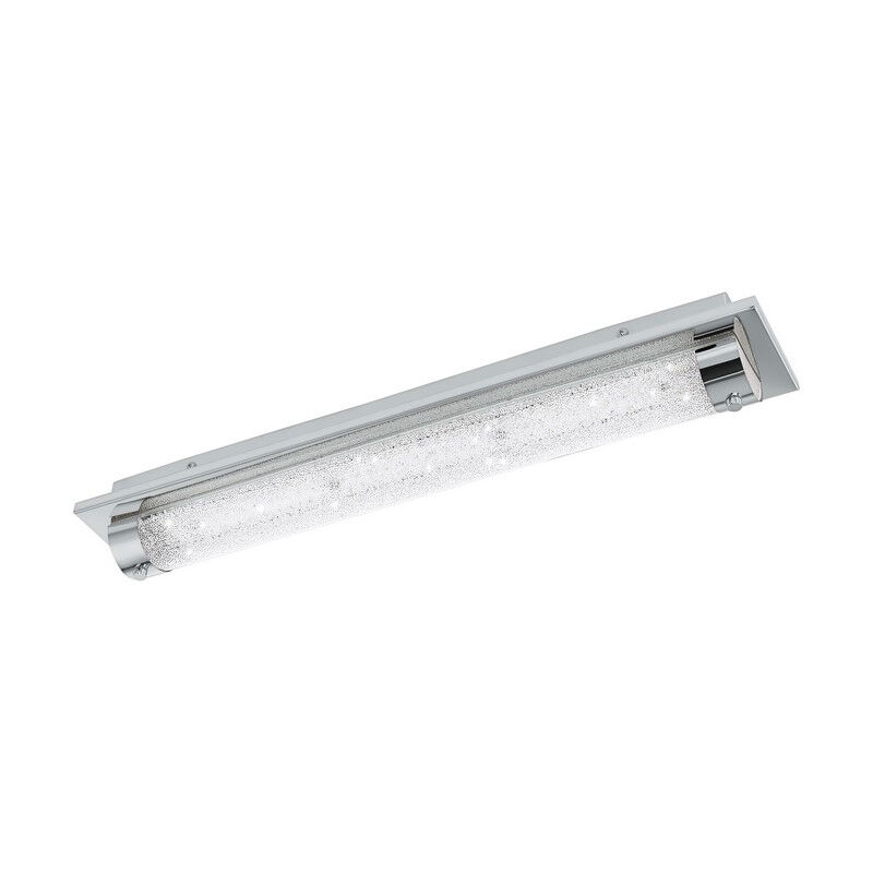 Krom design taklampa glas, Iris, 19W, 4000K LED, IP44