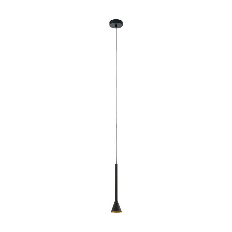 Svart fönsterlampa stål, Marielle