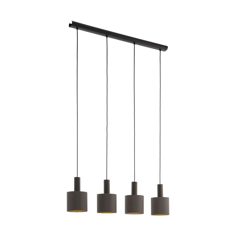 Brun modern fönsterlampa tyg, Mies