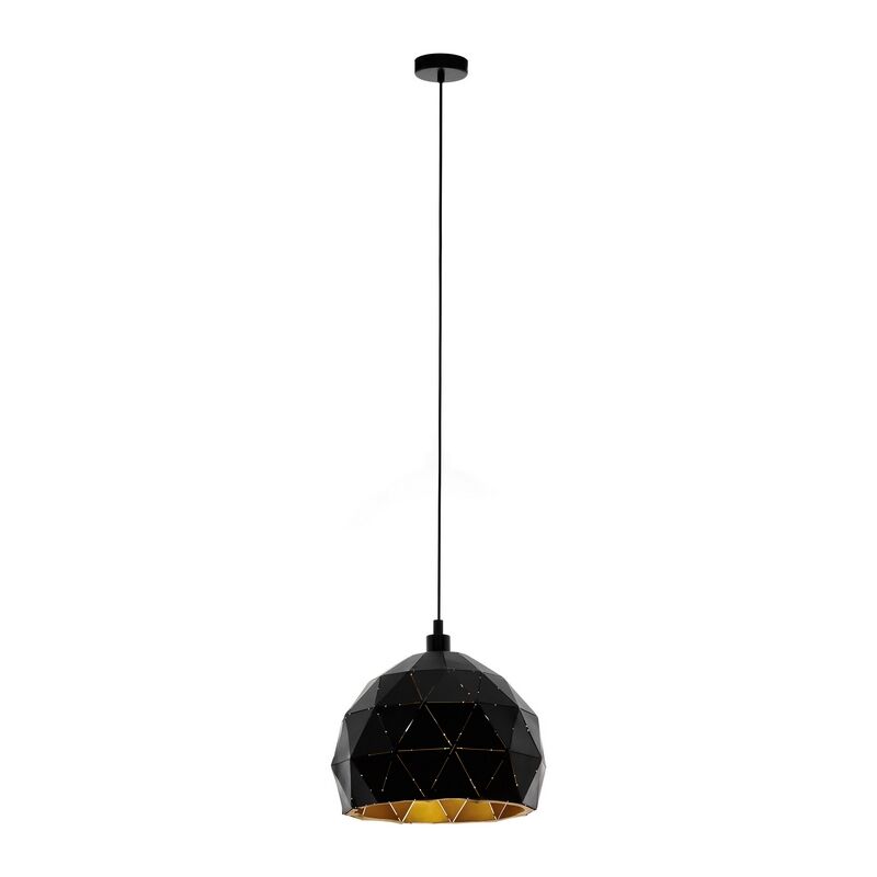 Svart modern fönsterlampa stål, Silva