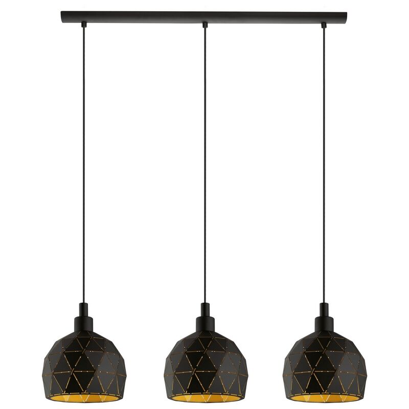 Svart modern fönsterlampa stål, Silva