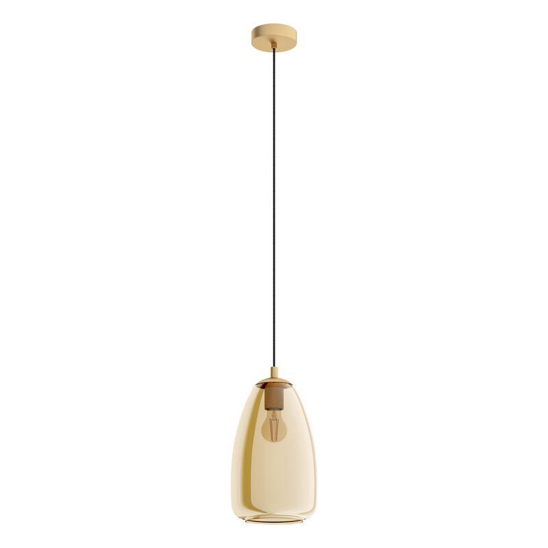 Bärnstensfärgad design fönsterlampa glas, Fredericus
