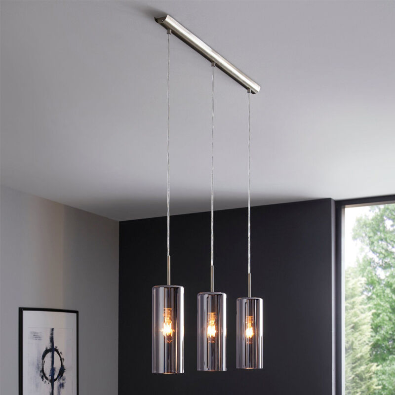 Grå design fönsterlampa glas, Tino