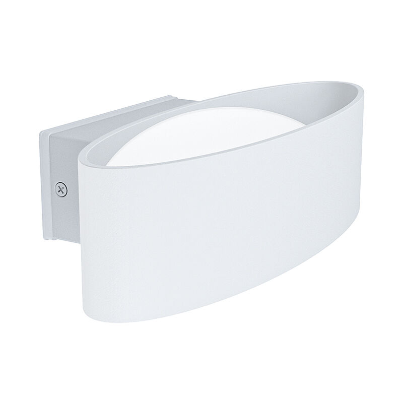 Vit modern utelampa aluminium, Kawita, 10W, 3000K LED, IP44