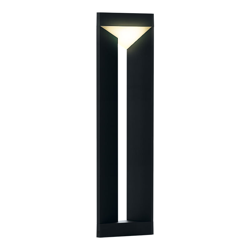 Svart modern utelampa aluminium, Lyke, 10W, 3000K LED, IP54