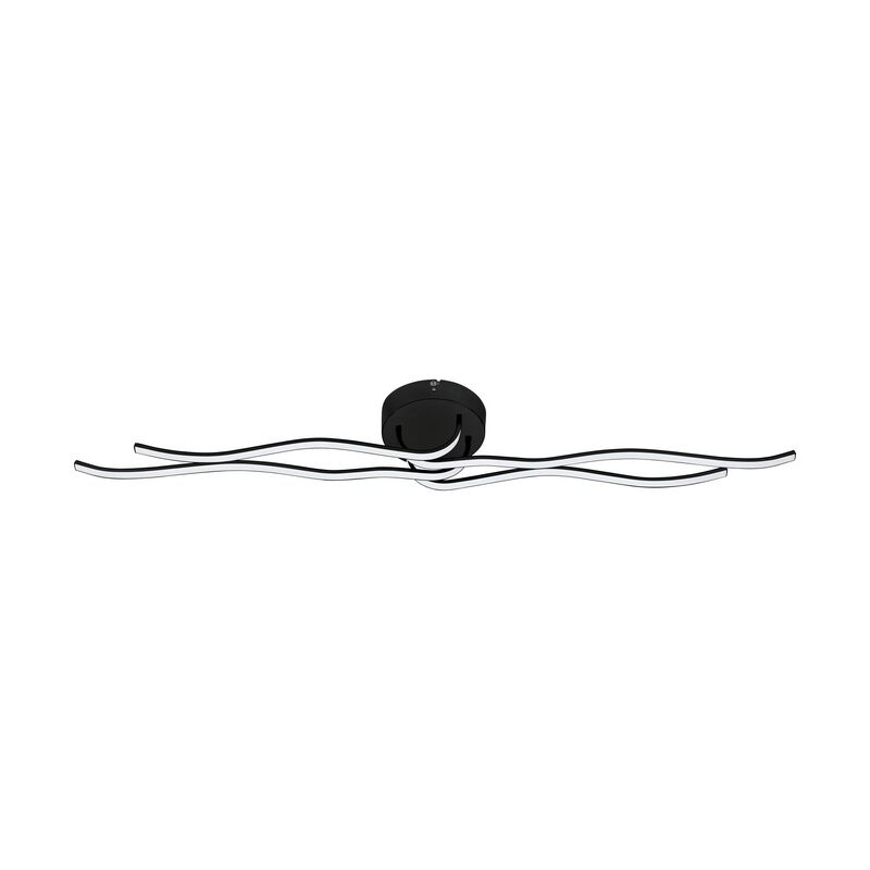 Svart modern plafond aluminium, Therese, 36W, 3000K LED