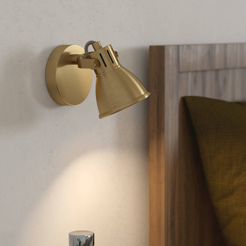 Guld industri väggspotlight aluminium, Tinke