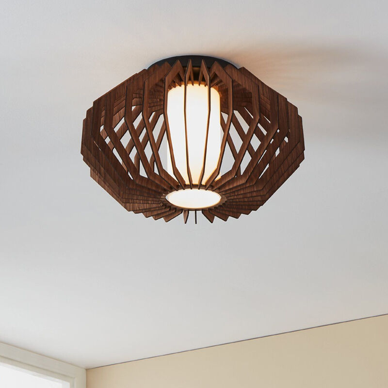 Trä taklampa brun, Lianda