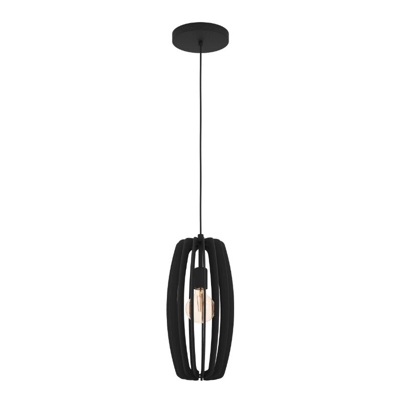 Trä fönsterlampa svart, Wilko