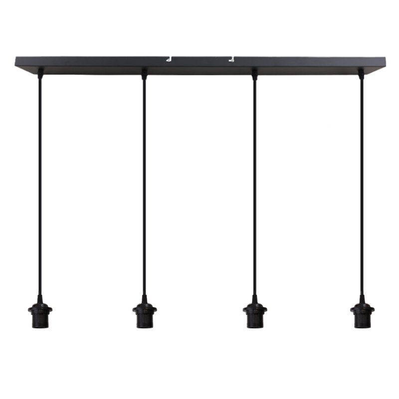 Aluminium fönsterlampa utan skärm svart, Rika