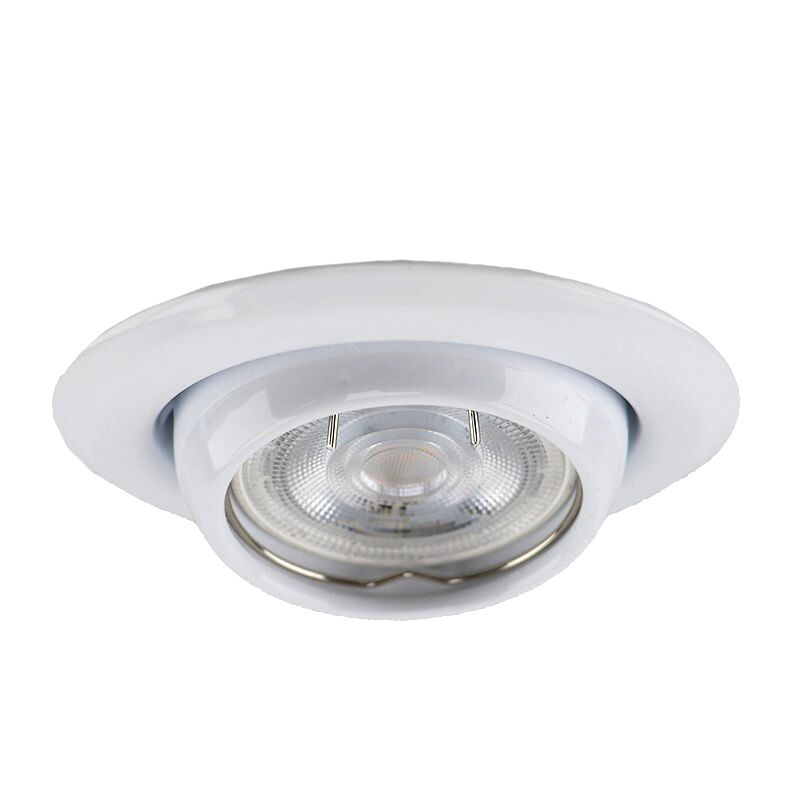 Aluminium infälld spotlight vit, Ando