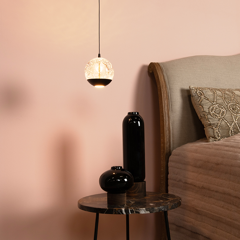 Svart fönsterlampa modern, Sentubal, 6,3W, 2700K LED