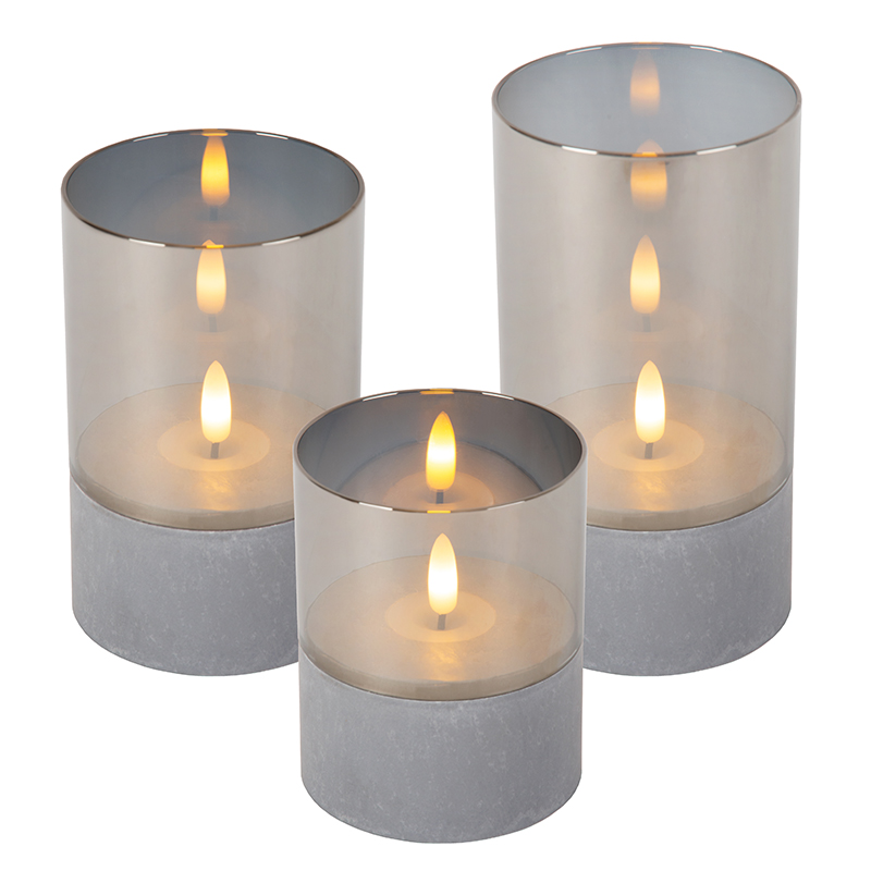 3 batteridrivna ljuslampor Velas