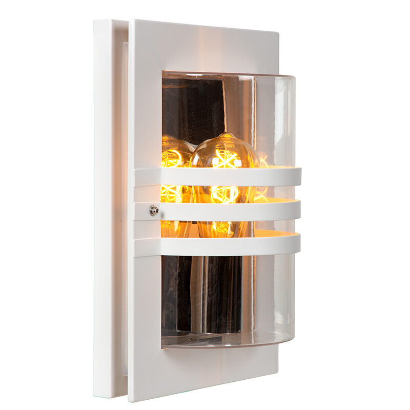 Vit utelampa modern, Privas, IP44