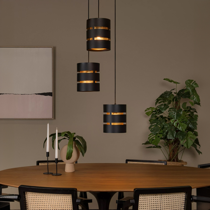 Svart fönsterlampa modern, Rosas