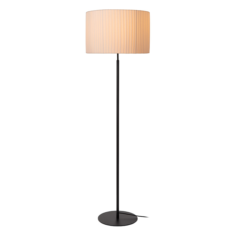 Vit golvlampa modern, Fold, med brytare
