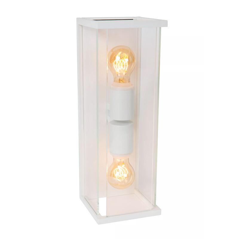 Vit utelampa modern, Claire, IP54