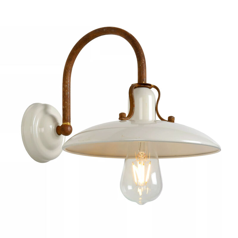 Beige vägglampa rustik, Romer