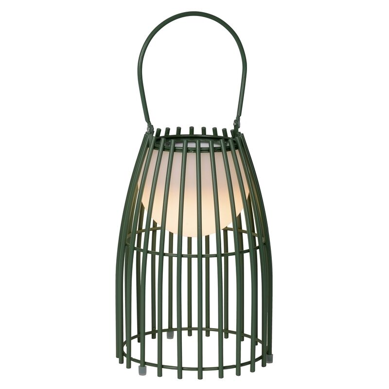 Grön bordslampa utomhus retro, Fjara, 0,3W, 2700K LED, IP44, med beröringsdimmer