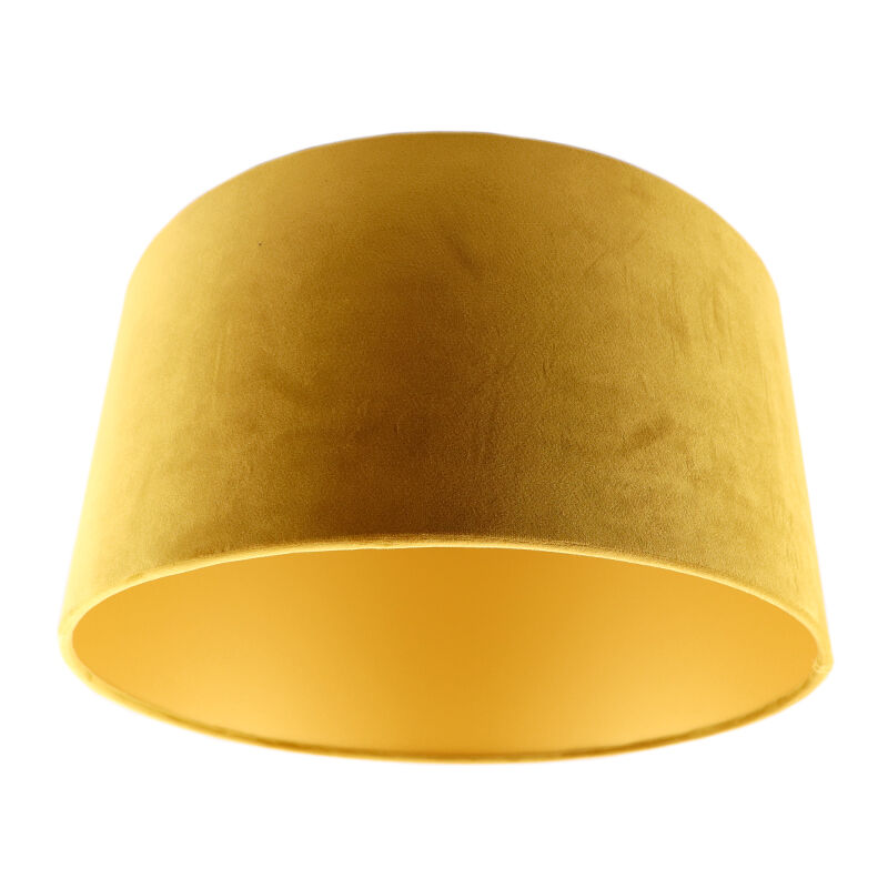 Modern velour lampskärm gul, Milene