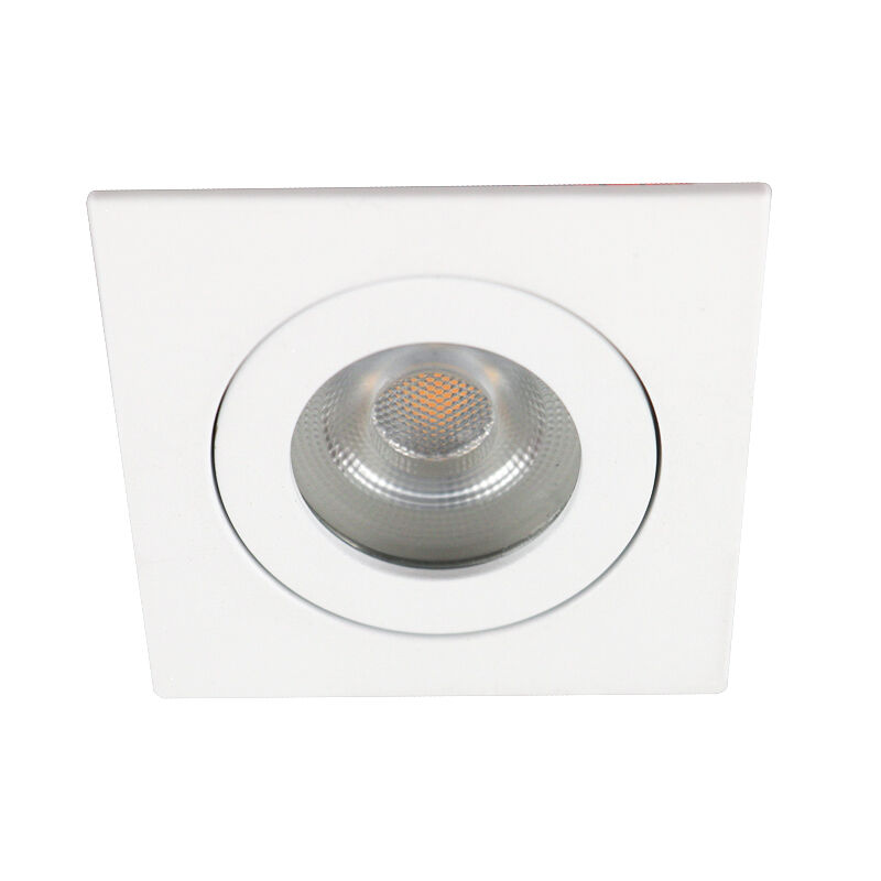 Vit modern infälld spotlight badrum aluminium, Dorx, IP44
