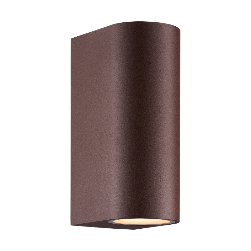 Rostfärgad up down vägglampa modern, Dion, IP44
