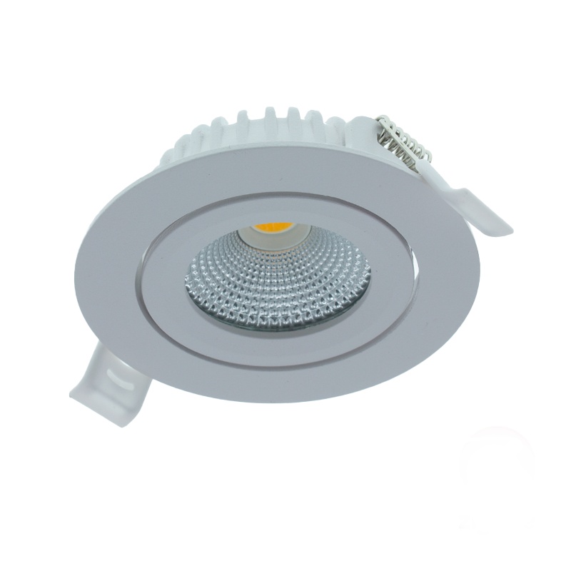 Vit downlight aluminium, Wimke, 5W, RGBW LED, IP54