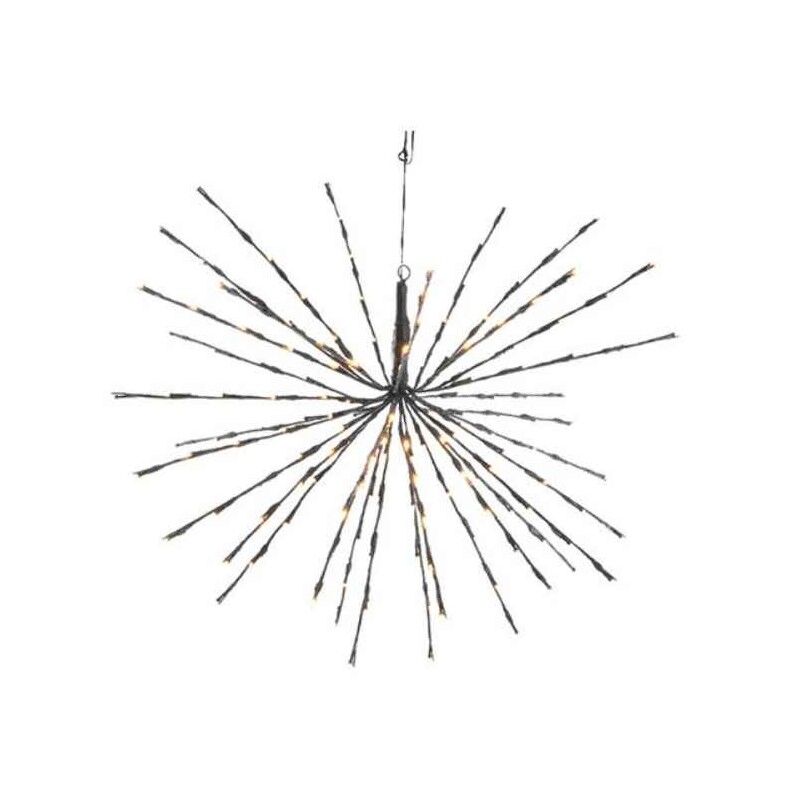 30 cm LED 3d-stjärna med 72 varmvita blinkande LED-lampor