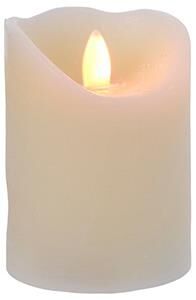LED flimrande ljus 17 cm, kräm