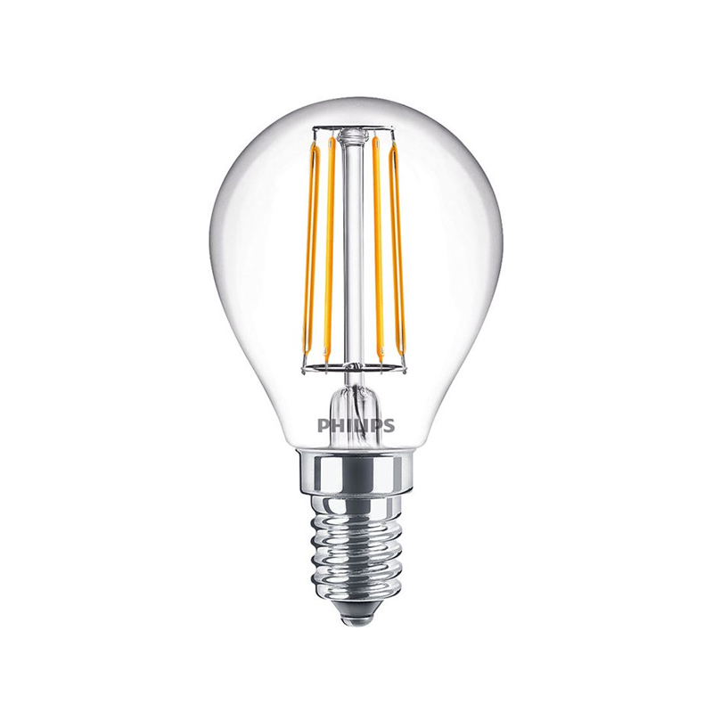 Dimbar Philips E14 filamentlampa 4,5W, 2700K