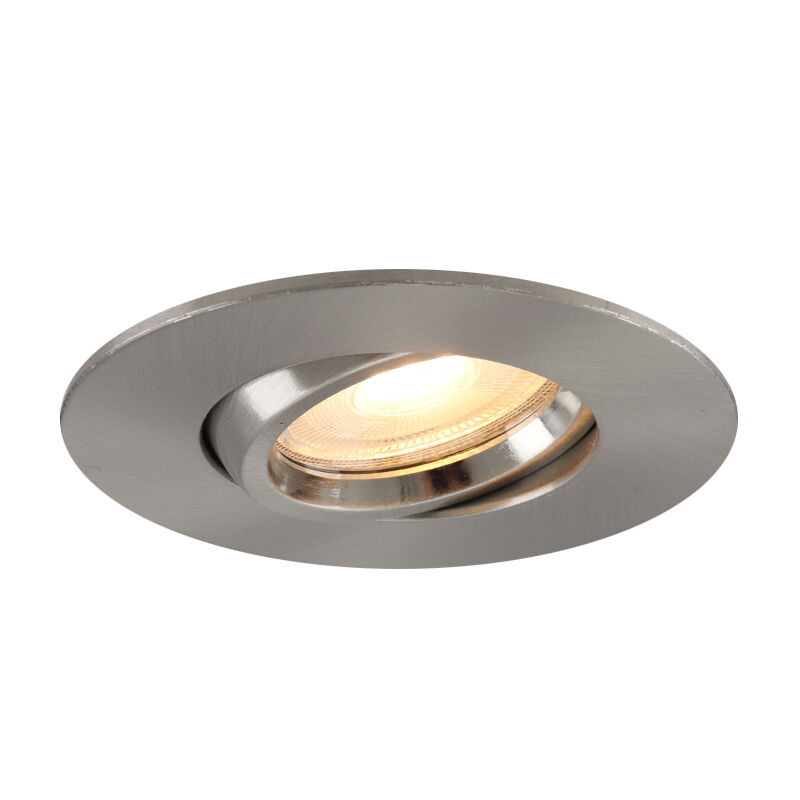 Aluminium infälld spotlight badrum nickel, Jill, IP44