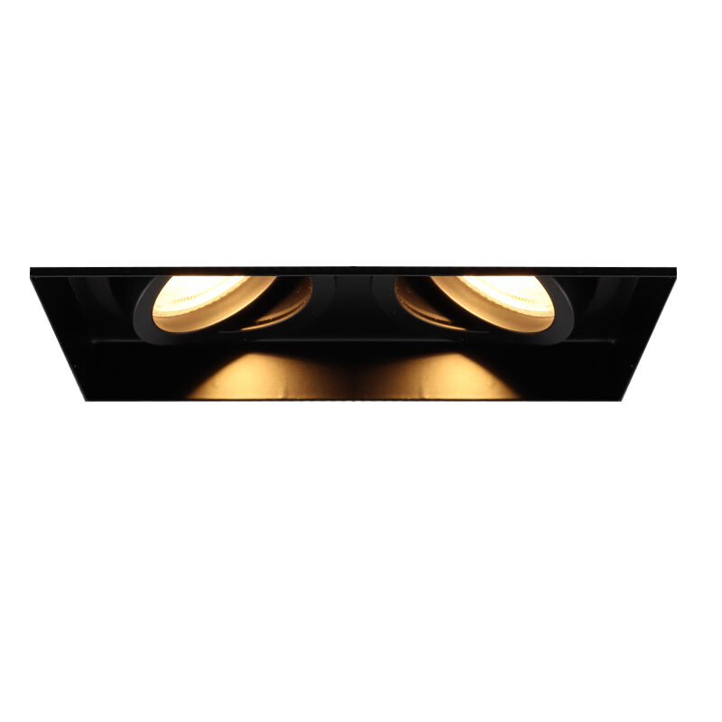 Aluminium infälld spotlight trimlös svart, Royce