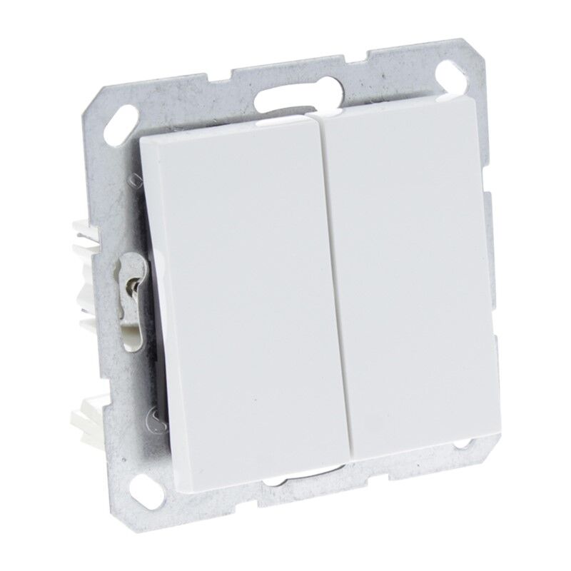 Q-Link S-Line Switch infälld serie, Polar White
