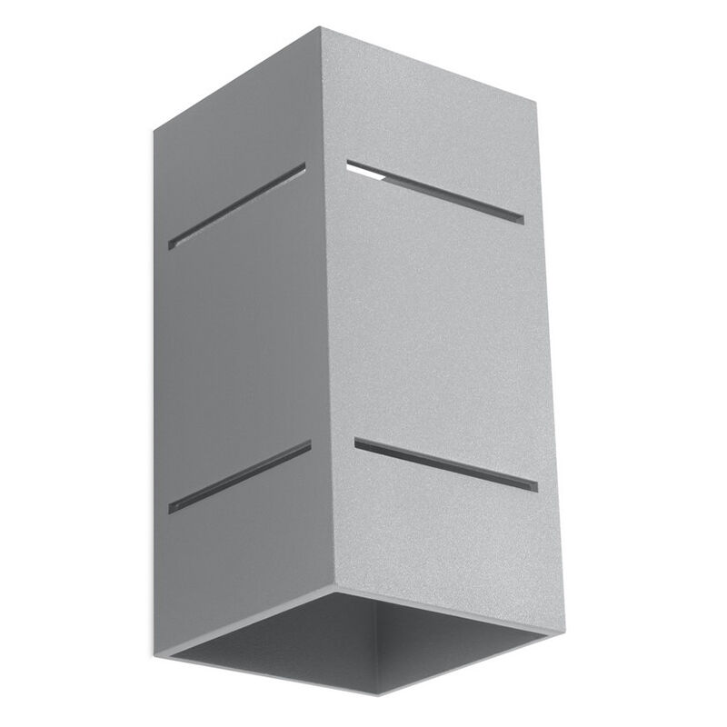 Aluminium up down vägglampa grå, Janien
