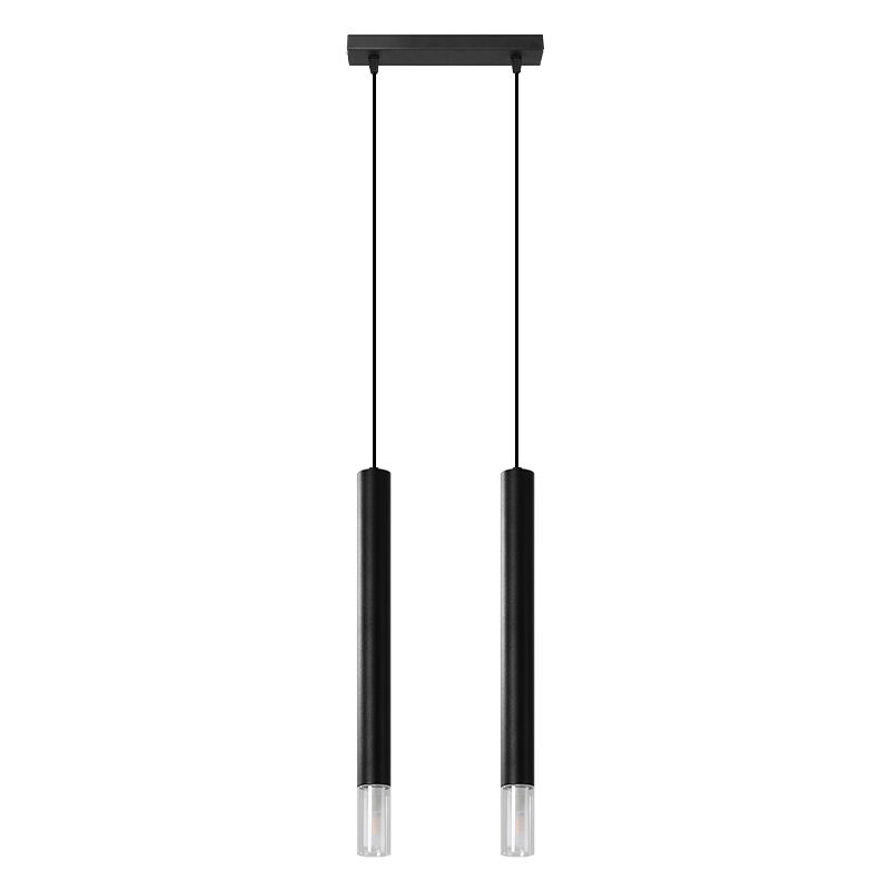 Glas fönsterlampa svart, Ishani