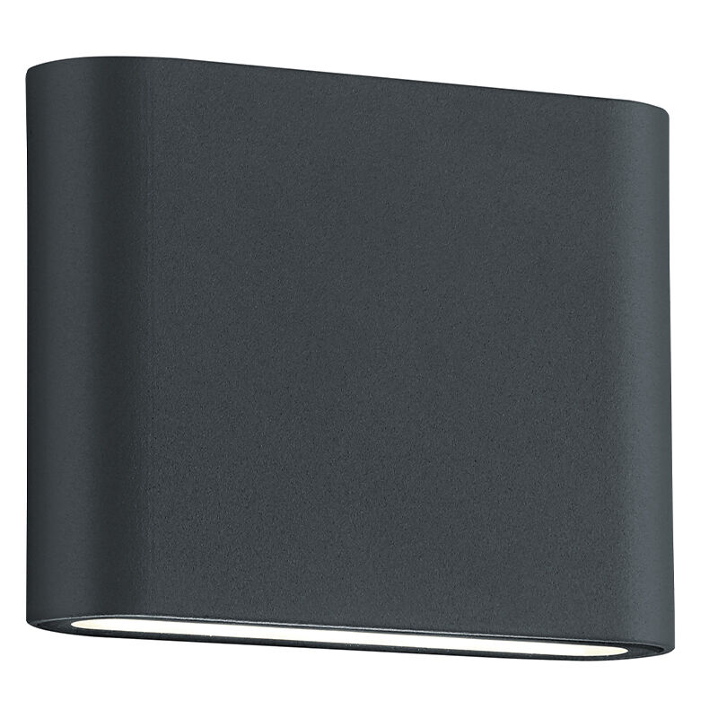 Antracit utelampa modern, Bridlington, 2,5W, 3000K LED, IP54