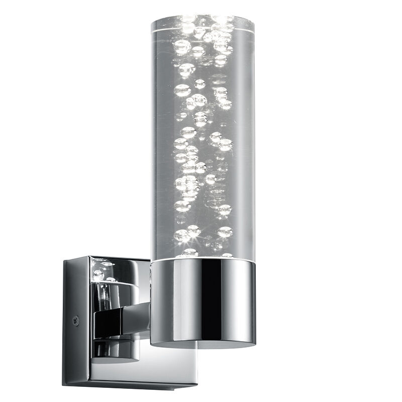 Krom vägglampa design, Delfina, 3,1W, 3000K LED, IP44