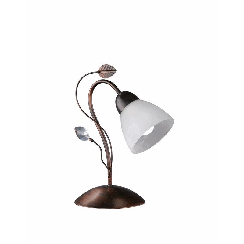 Rostfärgad bordslampa klassisk, Astrid, med brytare