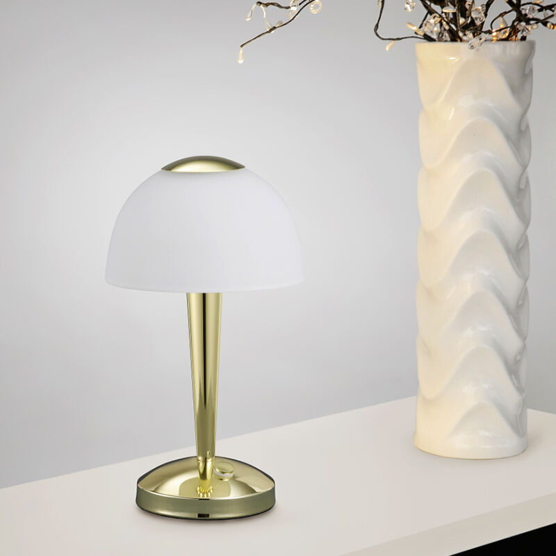 Mässing bordslampa klassisk, Daphne, 4W, 3000K LED, med brytare