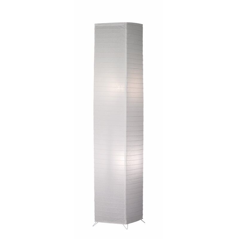 Papper golvlampa vit, Vien, med brytare
