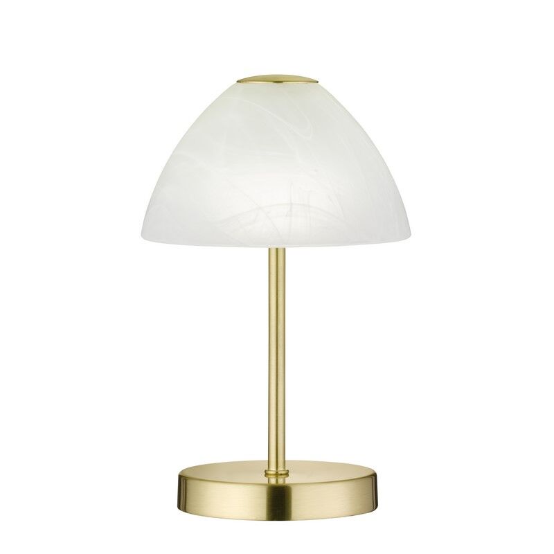 Nickel bordslampa modern, Aaron, 2,5W, 3000K LED, med brytare