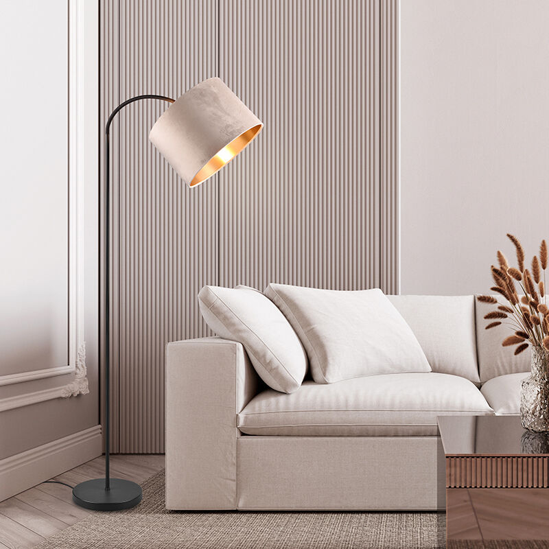 Beige båglampa modern, Ercan