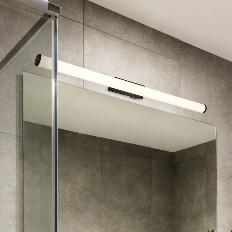 Svart badrumslampa vägg modern, Staby, 8,6W, 3000K LED, IP44