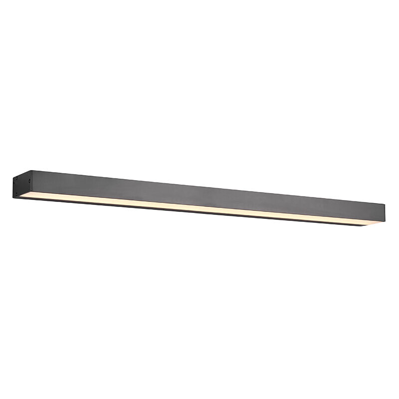 Svart badrumslampa vägg modern, Basma, 13W, 3000K LED, IP44